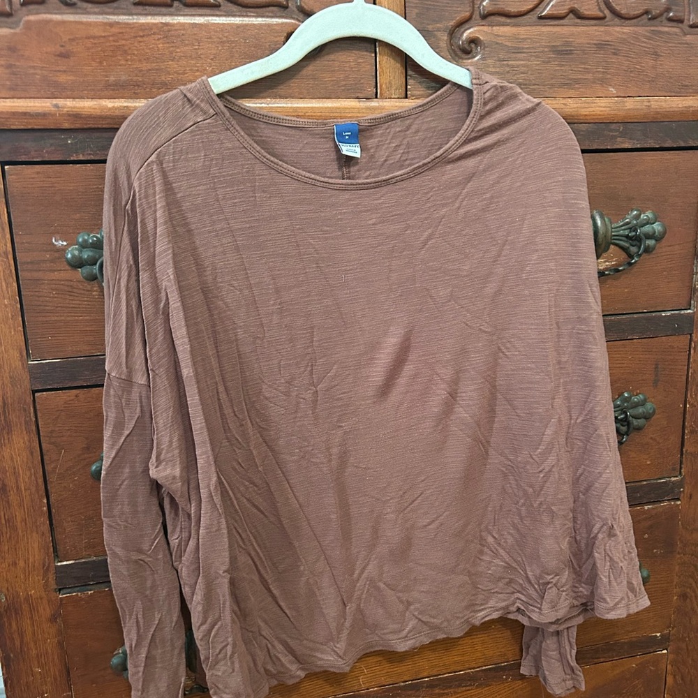 Old Navy Brown Oversized Long Sleeve Hoodie